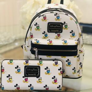 Loungefly backpack with matching coin purse